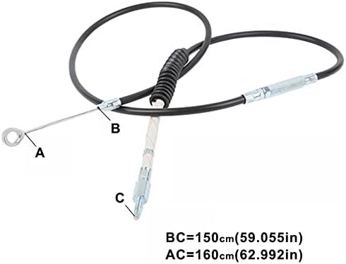 160cm 63" 1.6m Black Clutch Cable Fit For Harley Sportster XL883 XL1200
