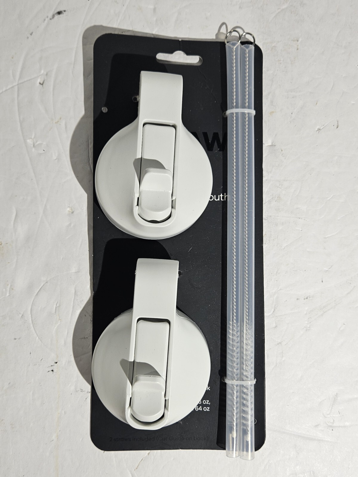 The Mass Wide Mouth Straw Lid - White