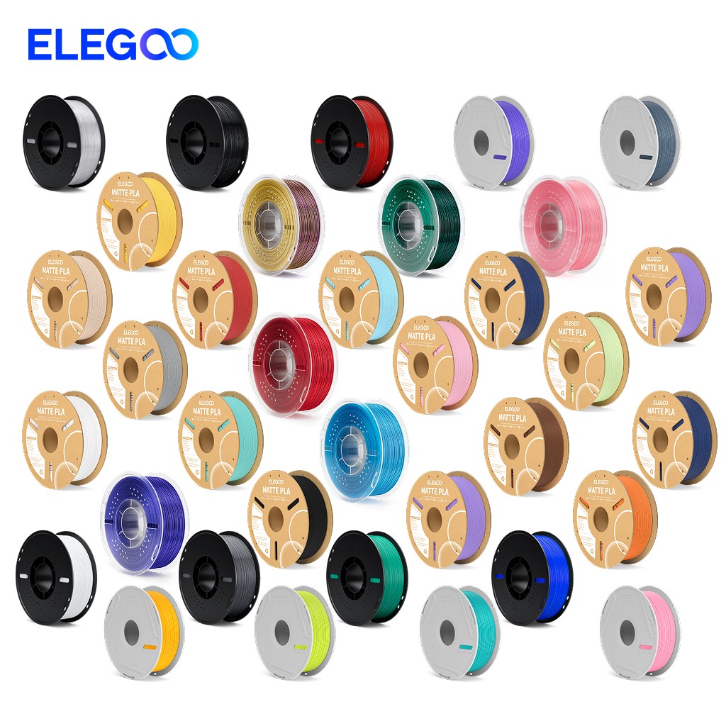 【BUY 3 GET 2 FREE,Add 5】ELEGOO Aesthetic Filament PLA 1.75mm 3D Printer 1KG US