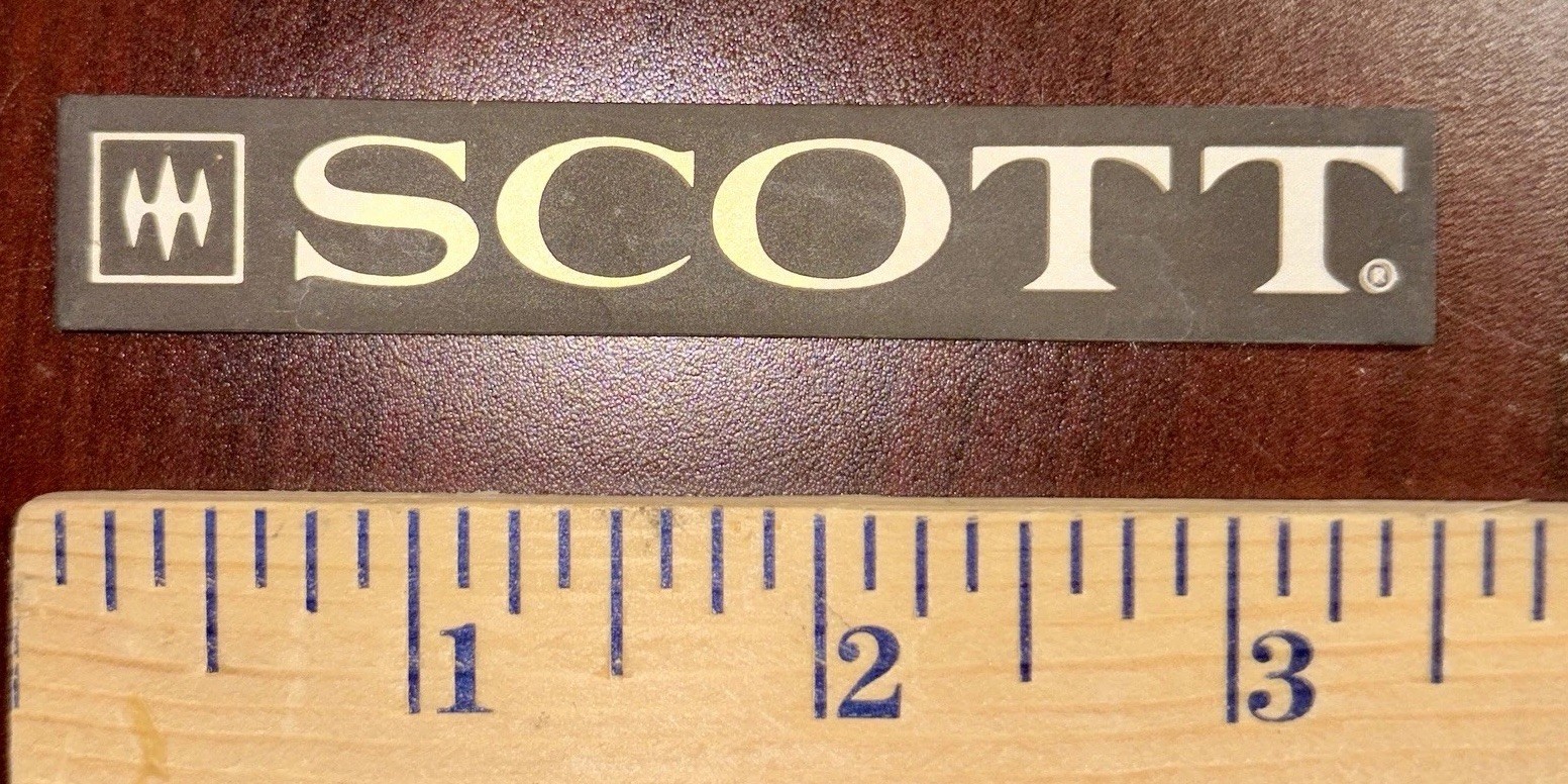 SCOTT Audio Electronics Metal Badge,Logo, Tag, Nameplate