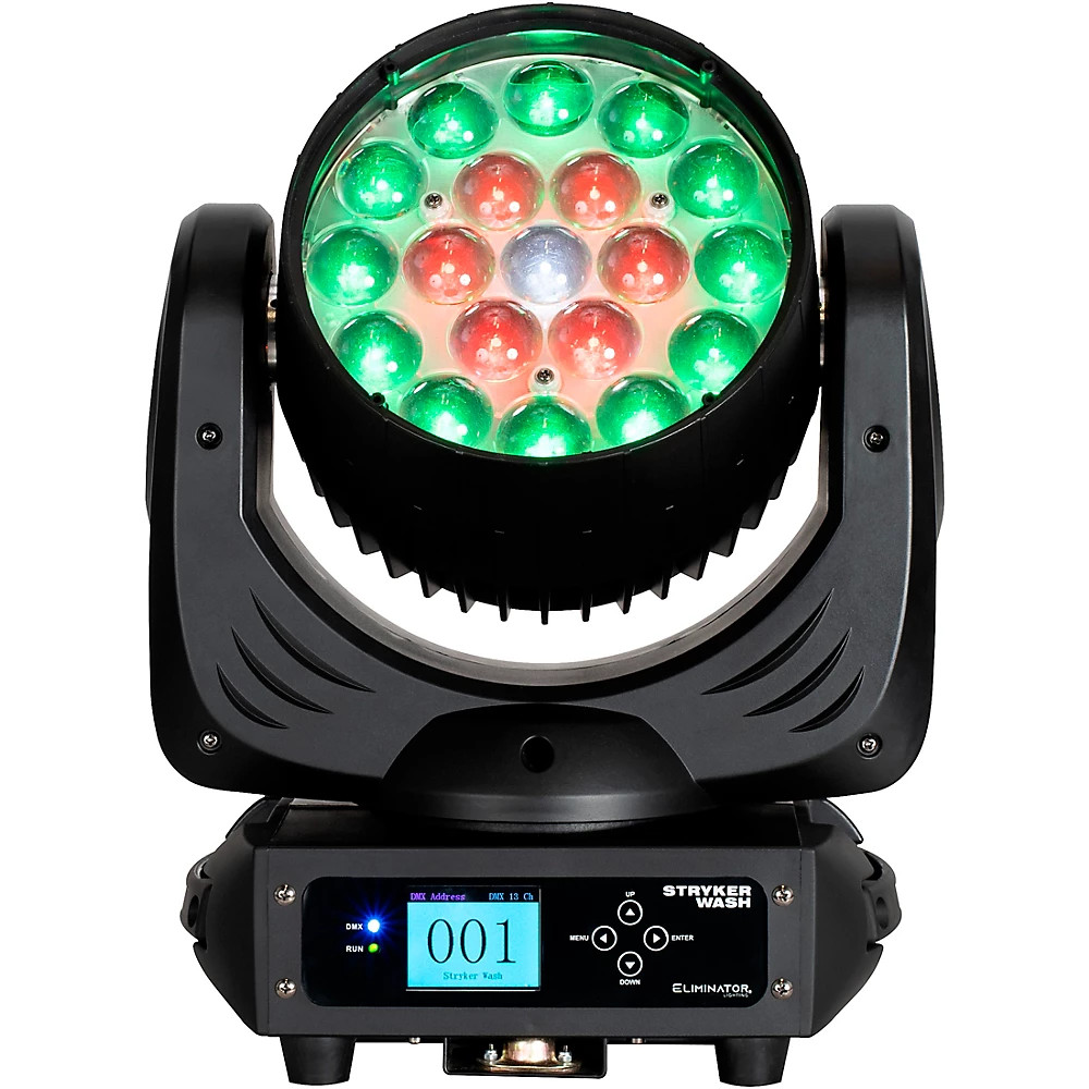 Eliminator Lighting LED Moving Head Stryker Wash Black Refurbished
