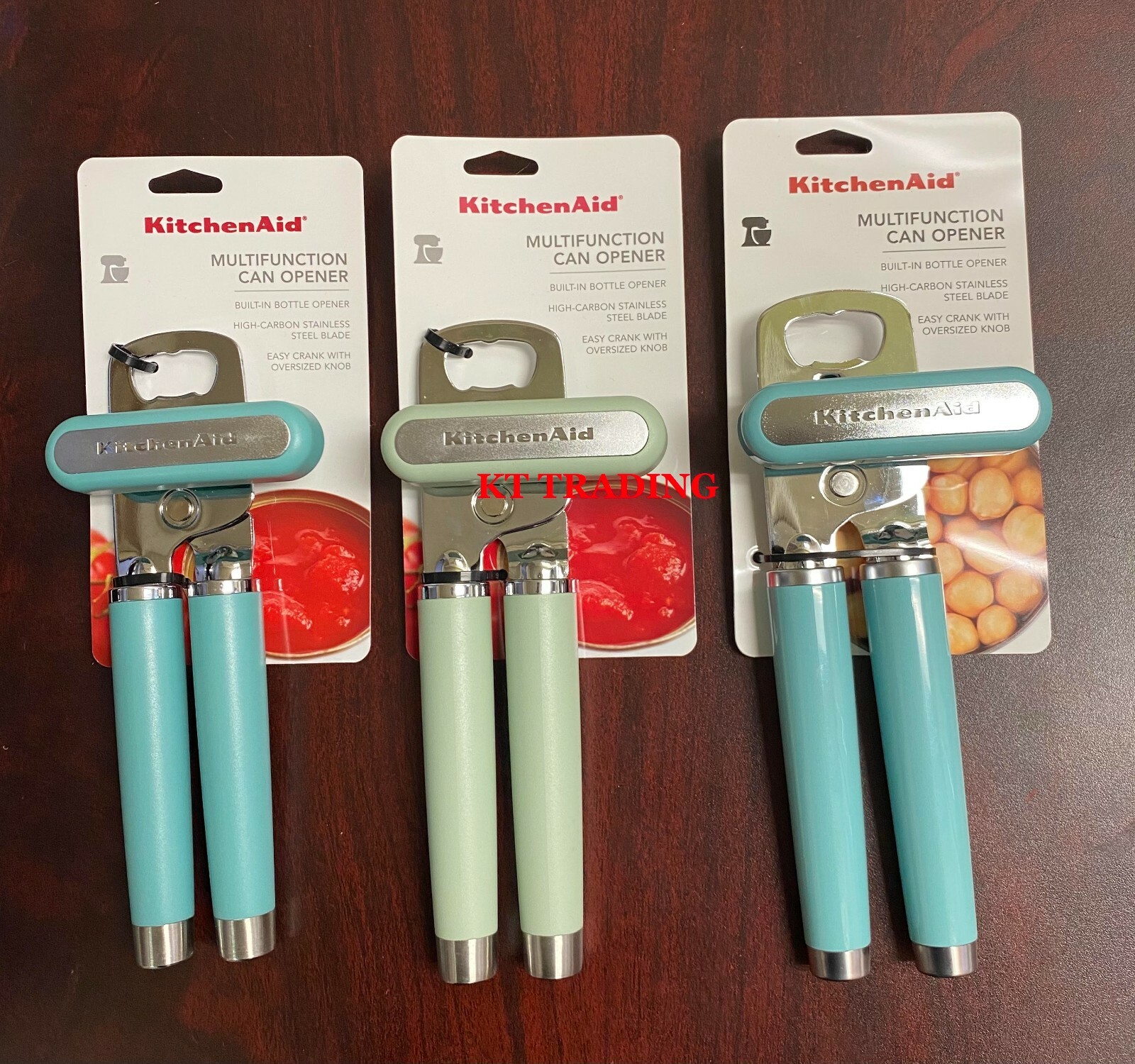 KitchenAid ~ MULTIFUCTION High-Carbon Steel Blade EASY CRANK CAN BOTTLE OPENER