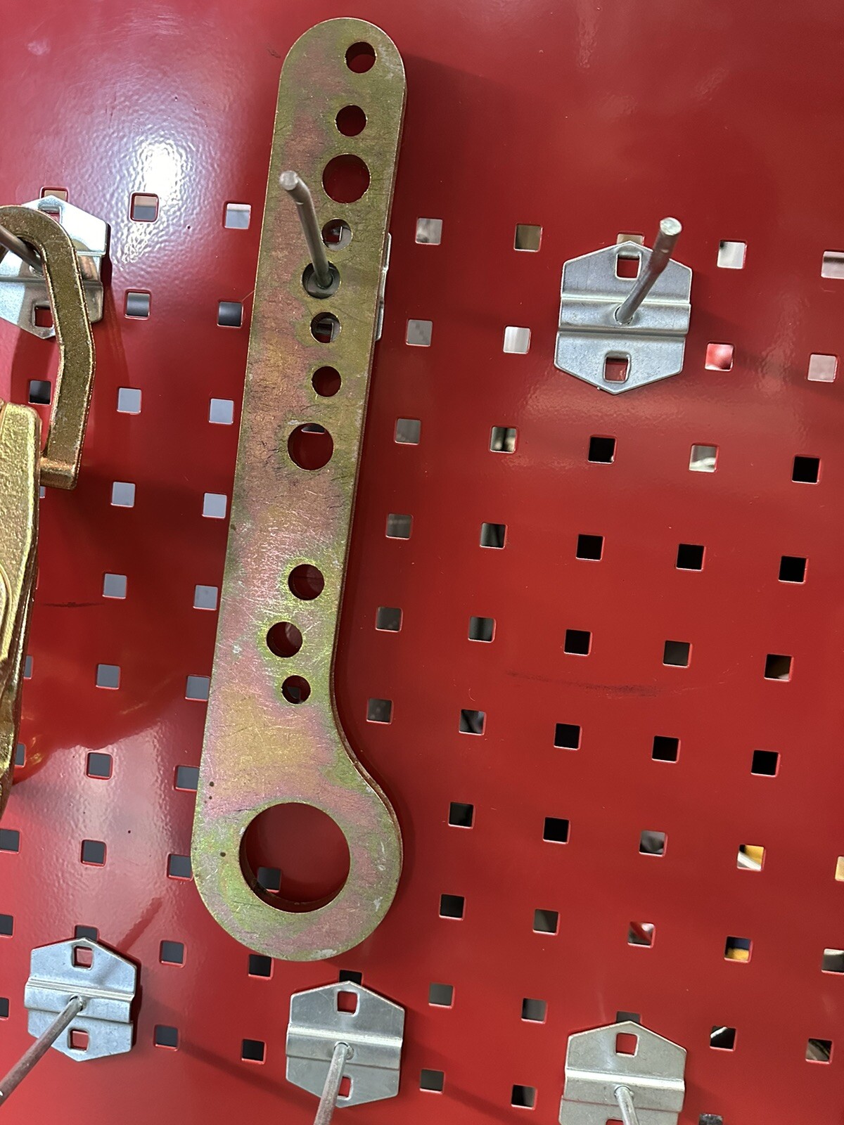 6 Ton Auto Body Frame Pulling  Draw Bar 15” Multi Hole Pull Plate Forge Steel