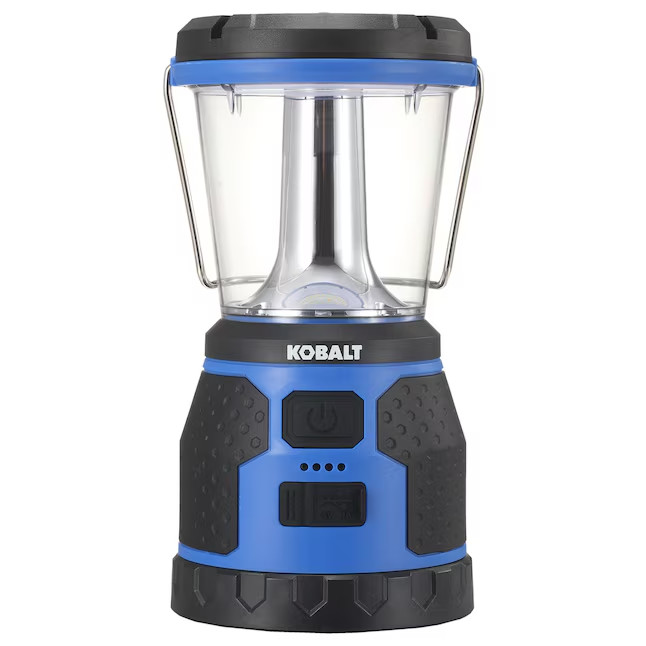 Kobalt 1500-Lumen LED Rechargeable Camping Lantern 4-Mode Portable Light