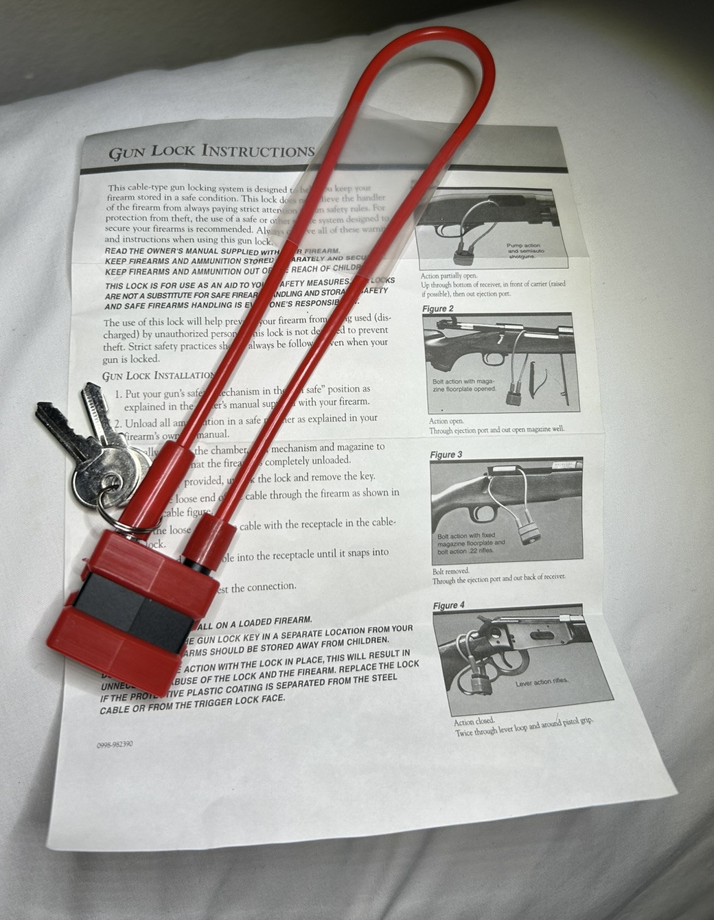 NEW Gun Lock with 2 keys Padlock ~ Taiwan