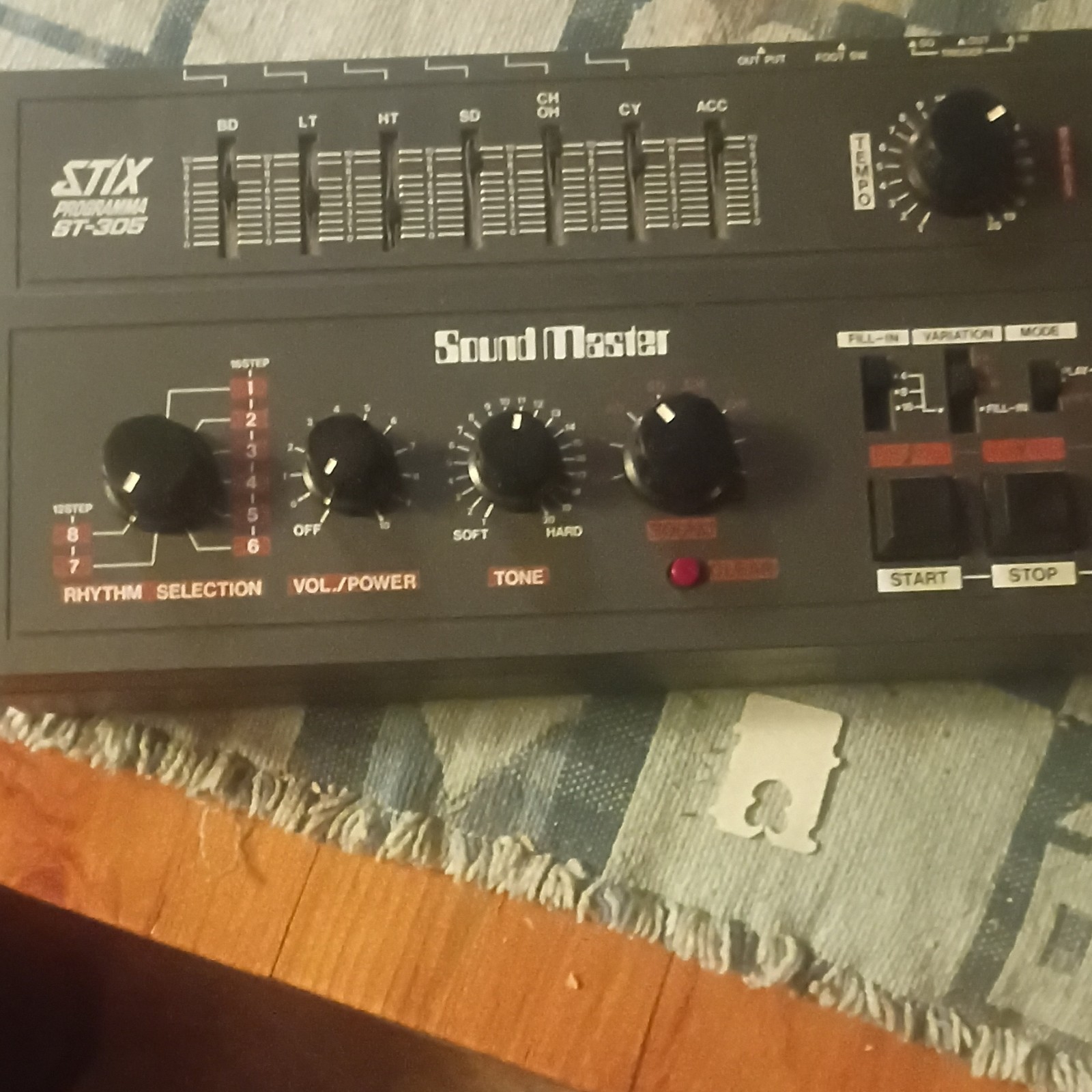 STIX Sound Master BT-305 Digital Drum Machine, Battery Powered