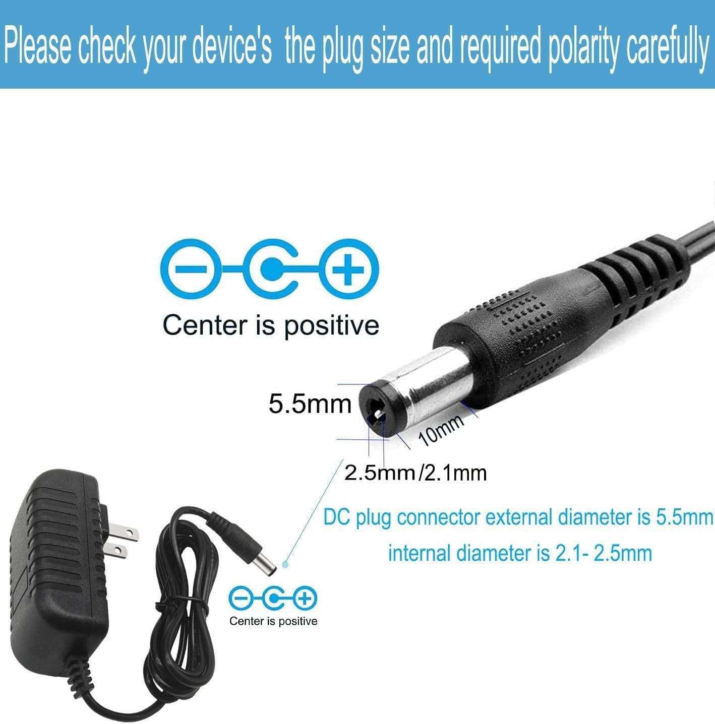 Compact 12V 1.5A Power Adapter for Models and CCTV - Safe Wall Mount Design