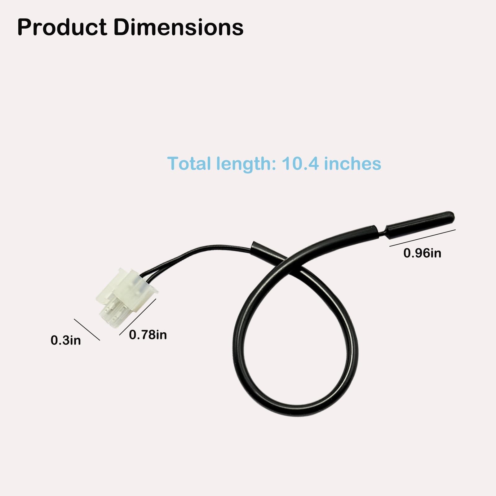 W11438736 Refrigerator Temperature Thermistor Probe Easy to Install