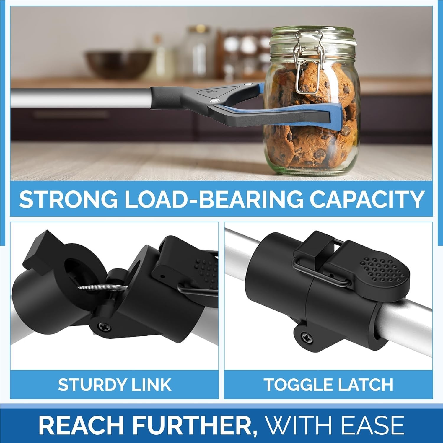 Innovative 43-Inch Foldable Grabber Tool for Effortless Picking and Mobility Aid