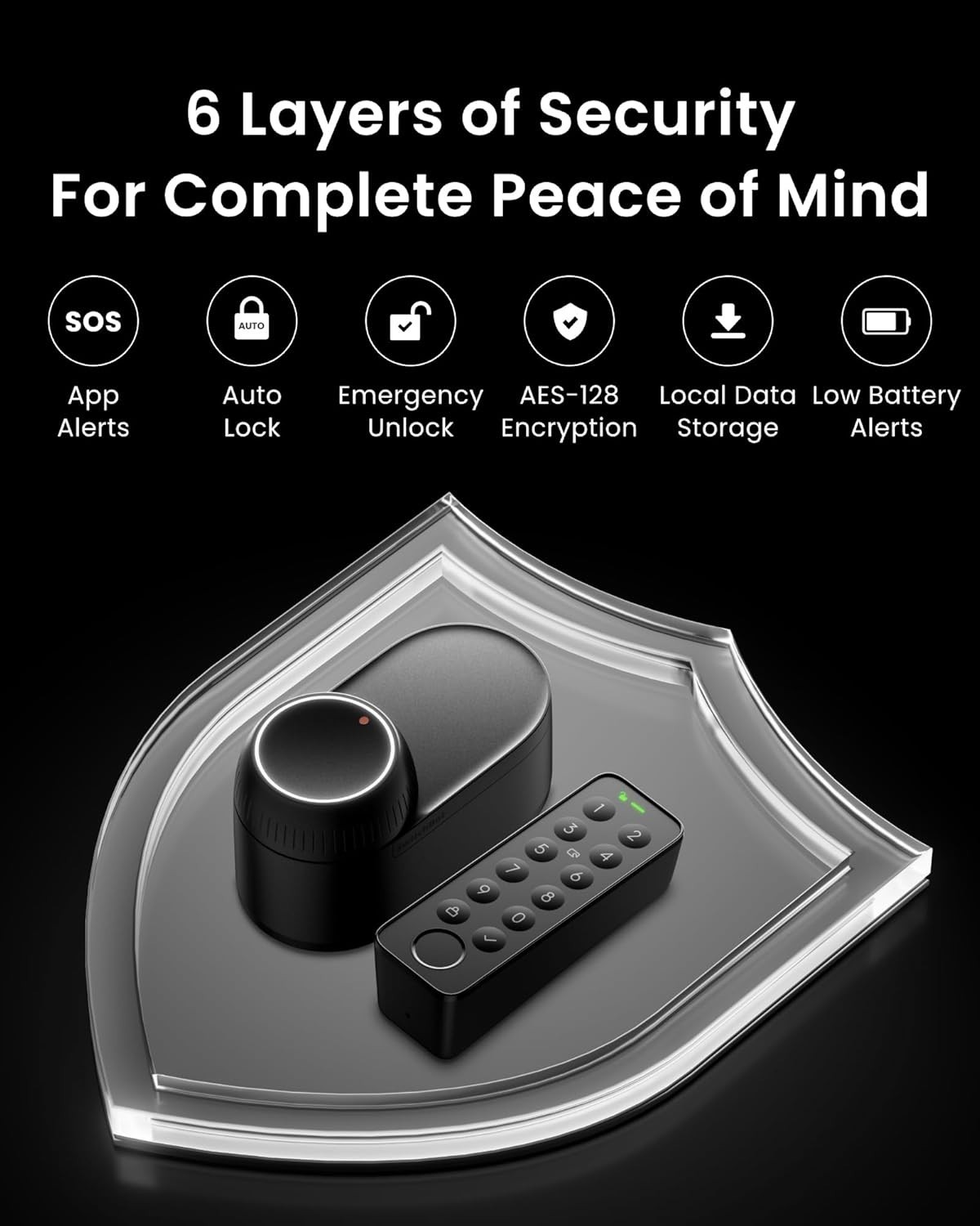 SwitchBot Lock Ultra Touch Combo With Switchbot Keypad Touch +Switchbot Hub Mini