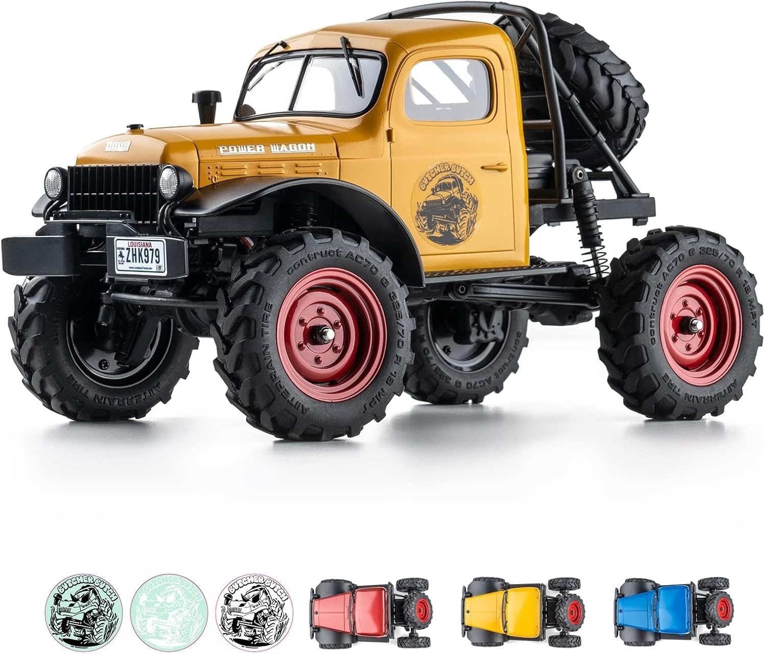 FCX24S RC Crawler 1/24 RC Car, Power Wagon S 4WD RC Crawler Two-Speed Gearbox