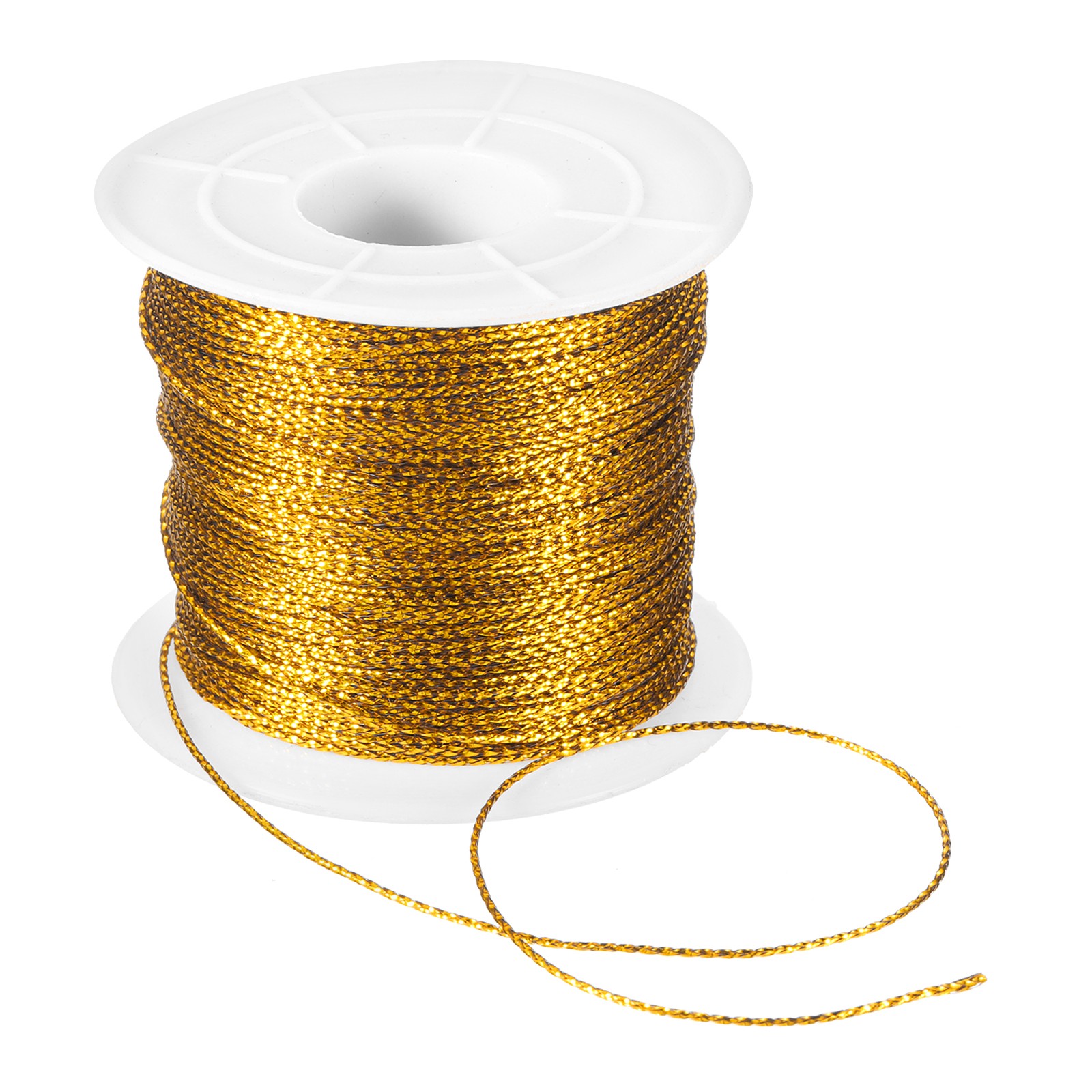 109 Yard Metallic Cord,1mm(0.04inch) Dark Gold Ornaments Strings