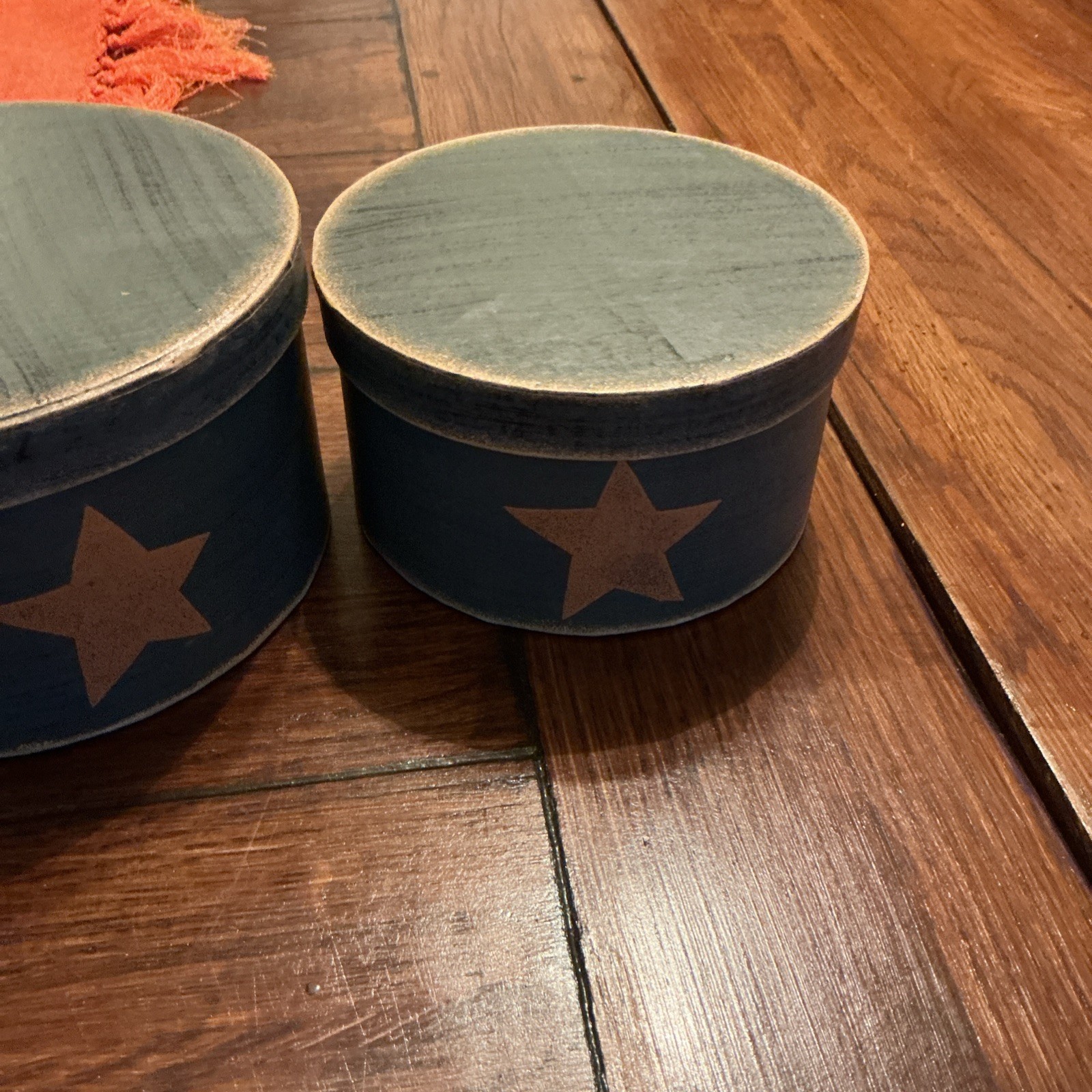 Set of Star Boxes. Decorative Boxes with Lids.