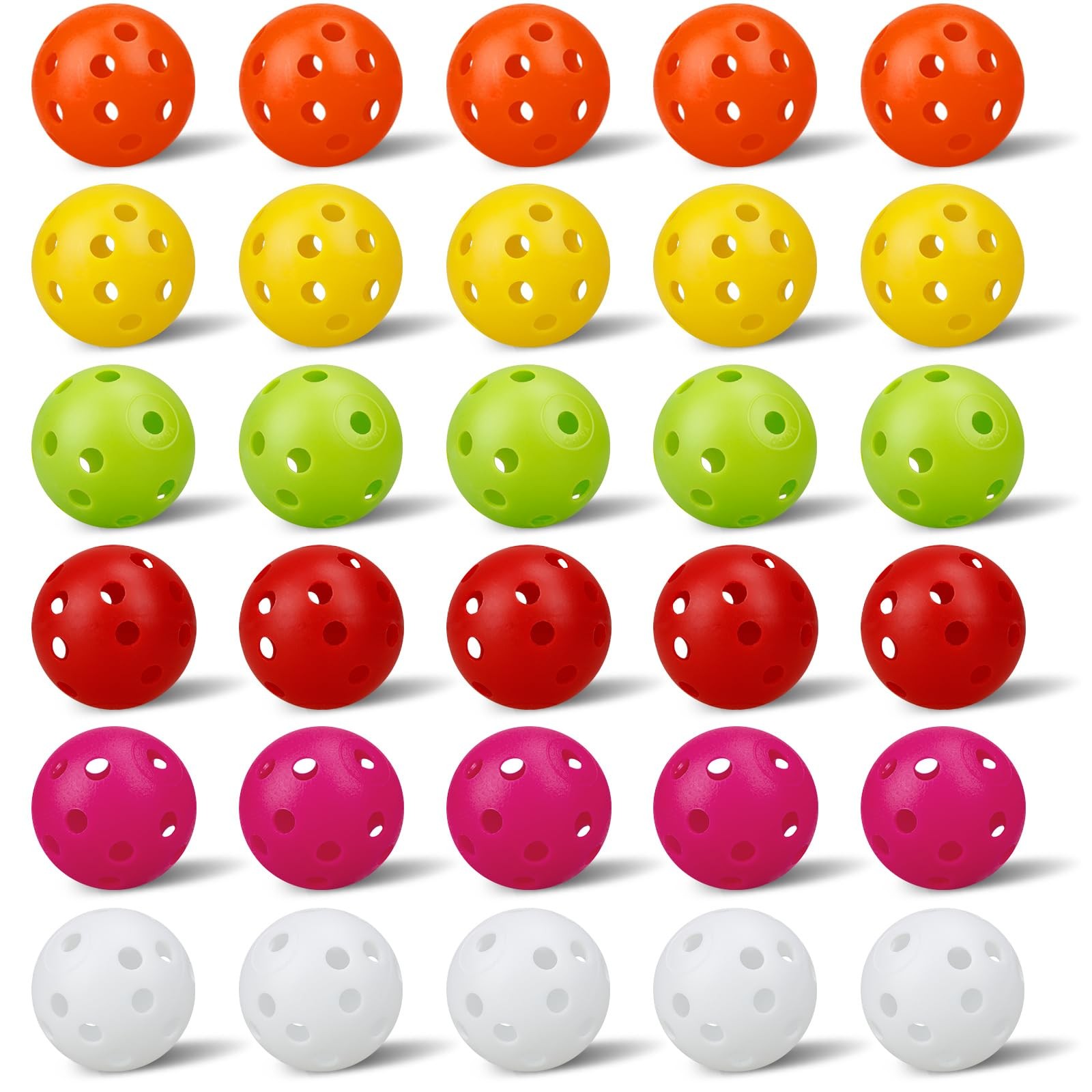 100 Pack Practice Golf Balls Airflow Hollow Plastic Golf Balls Practice Train
