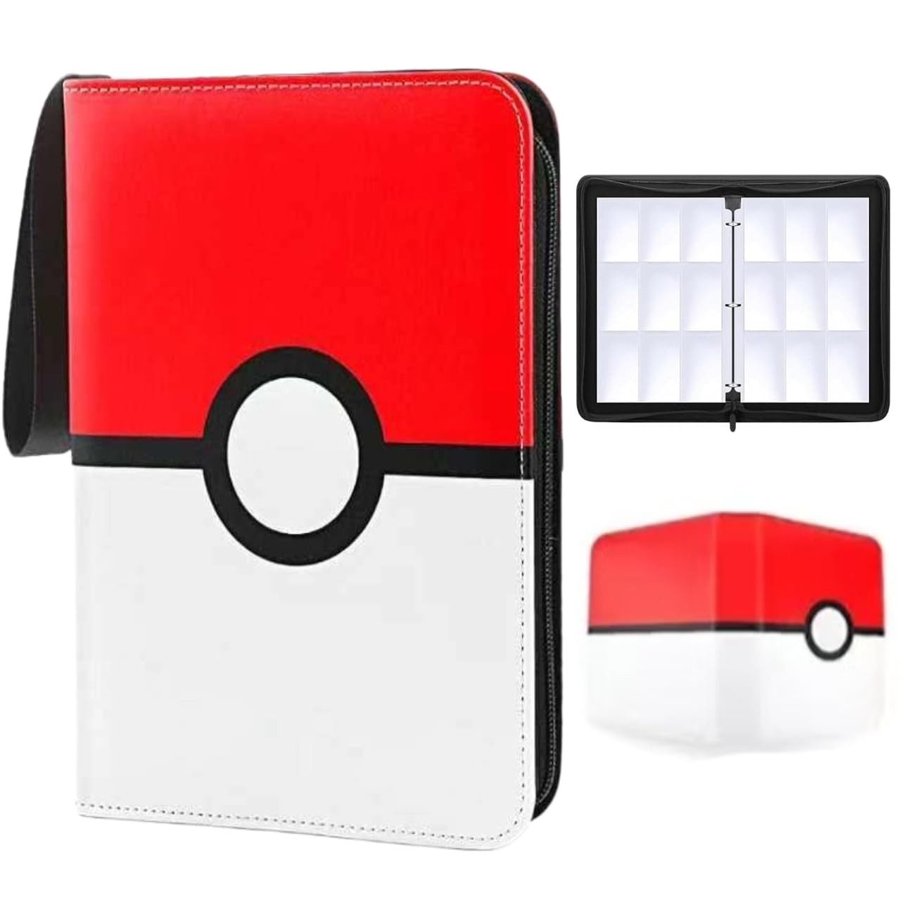 9-Pocket Trading Card Binder Holds 900 Cards - Includes 50 Removable Sleeves,...