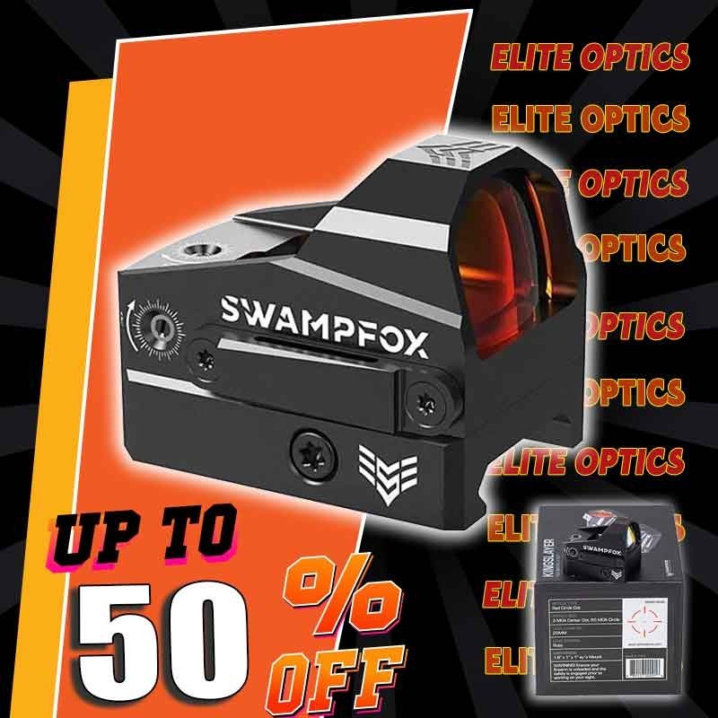 Swampfox Kingslayer RED Circle Dot Sight 1x22 3MOA for RMR Picatinny Mount