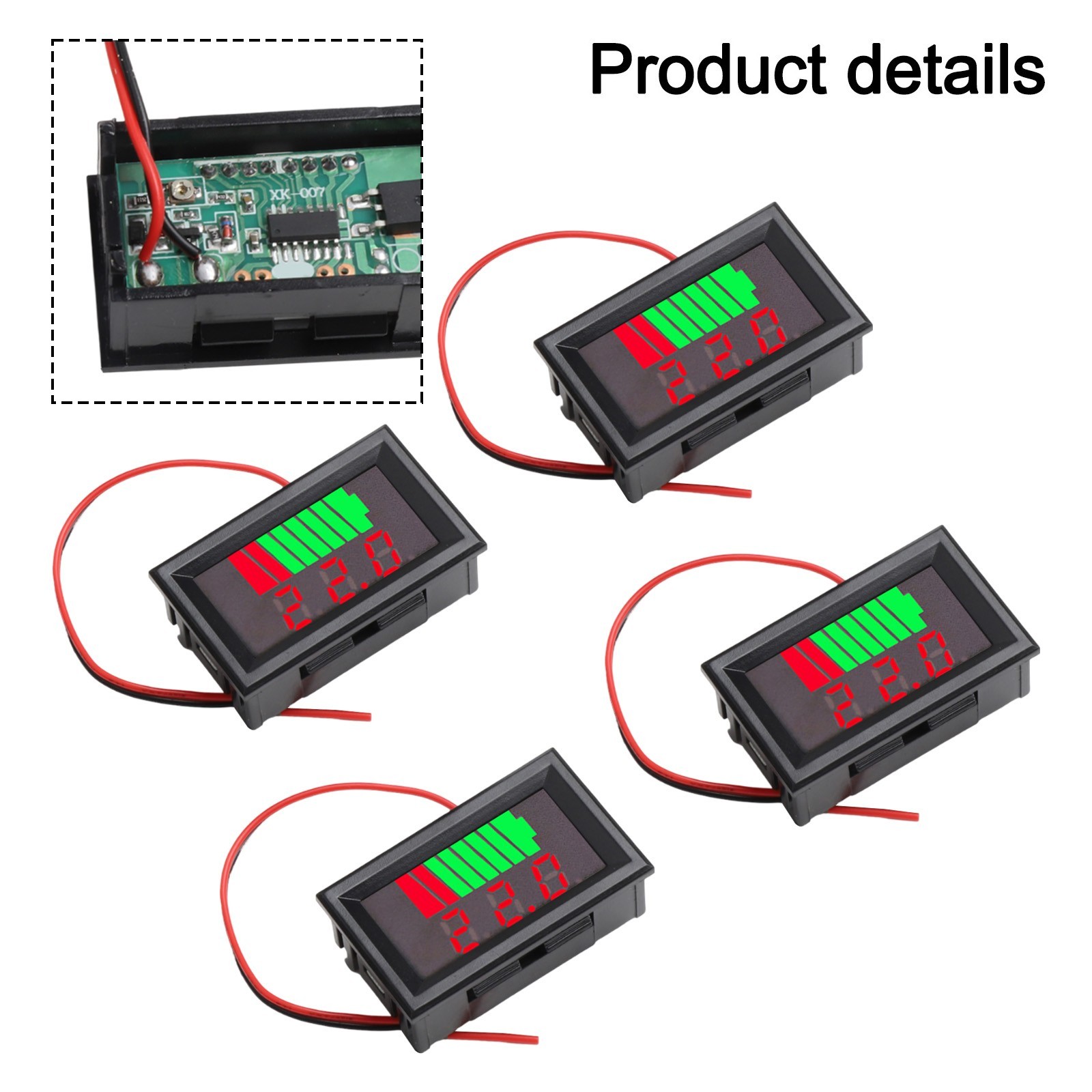 Accurate 12V to 72V Battery Meter with Automatic Identification Feature