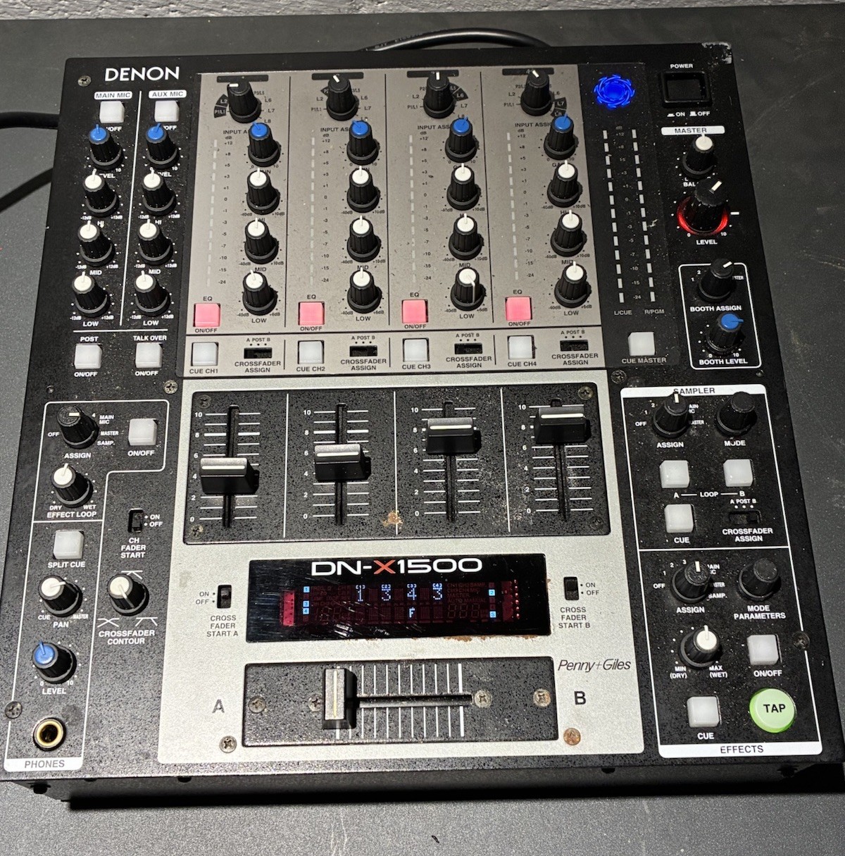 Denon DJ DN-X1500 Professional 4 Channel DJ Mixer w/ Sampling & Digital Effects