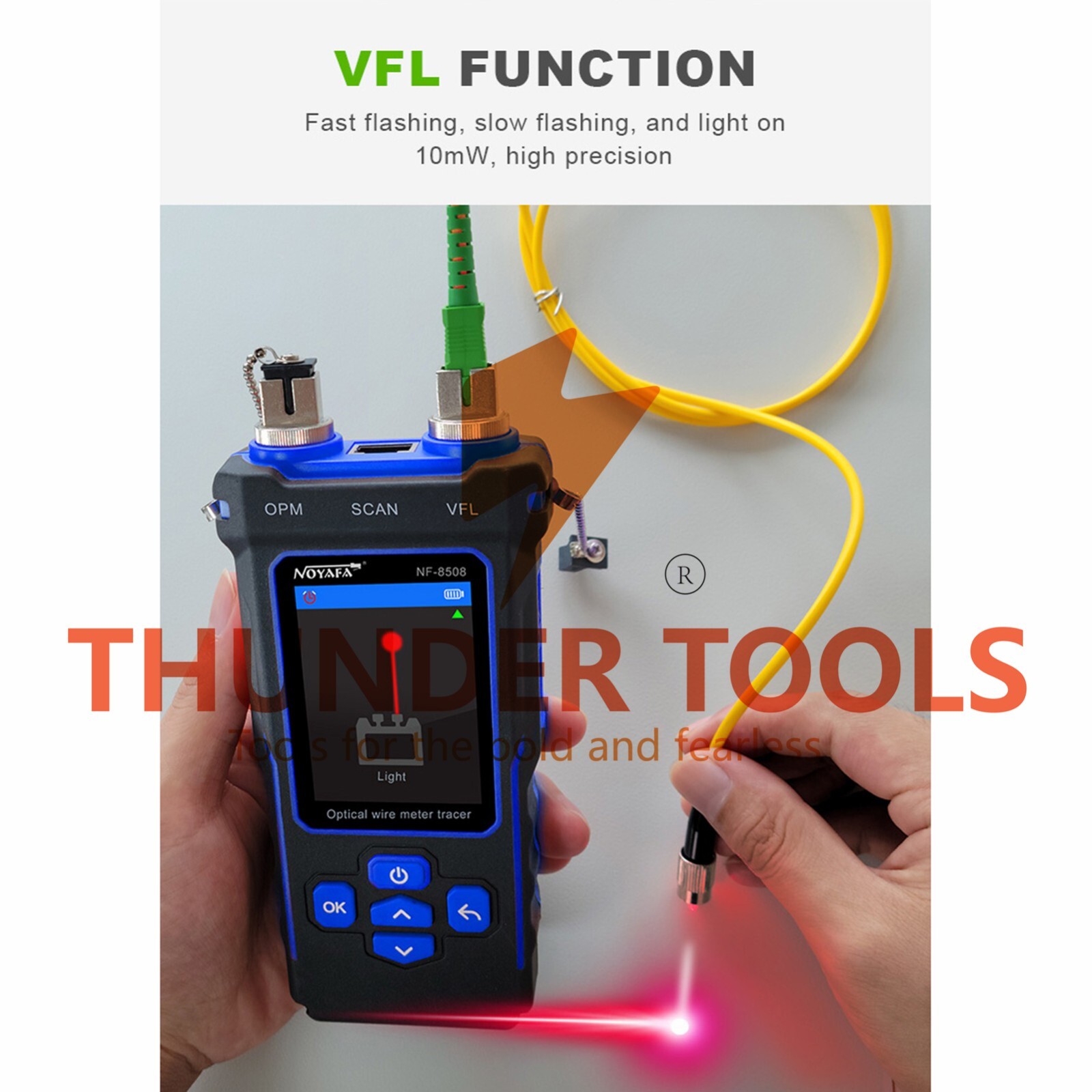 Thunder Tools NOYAFA Optical Wire Meter Tracer LCD Digital Network Cable