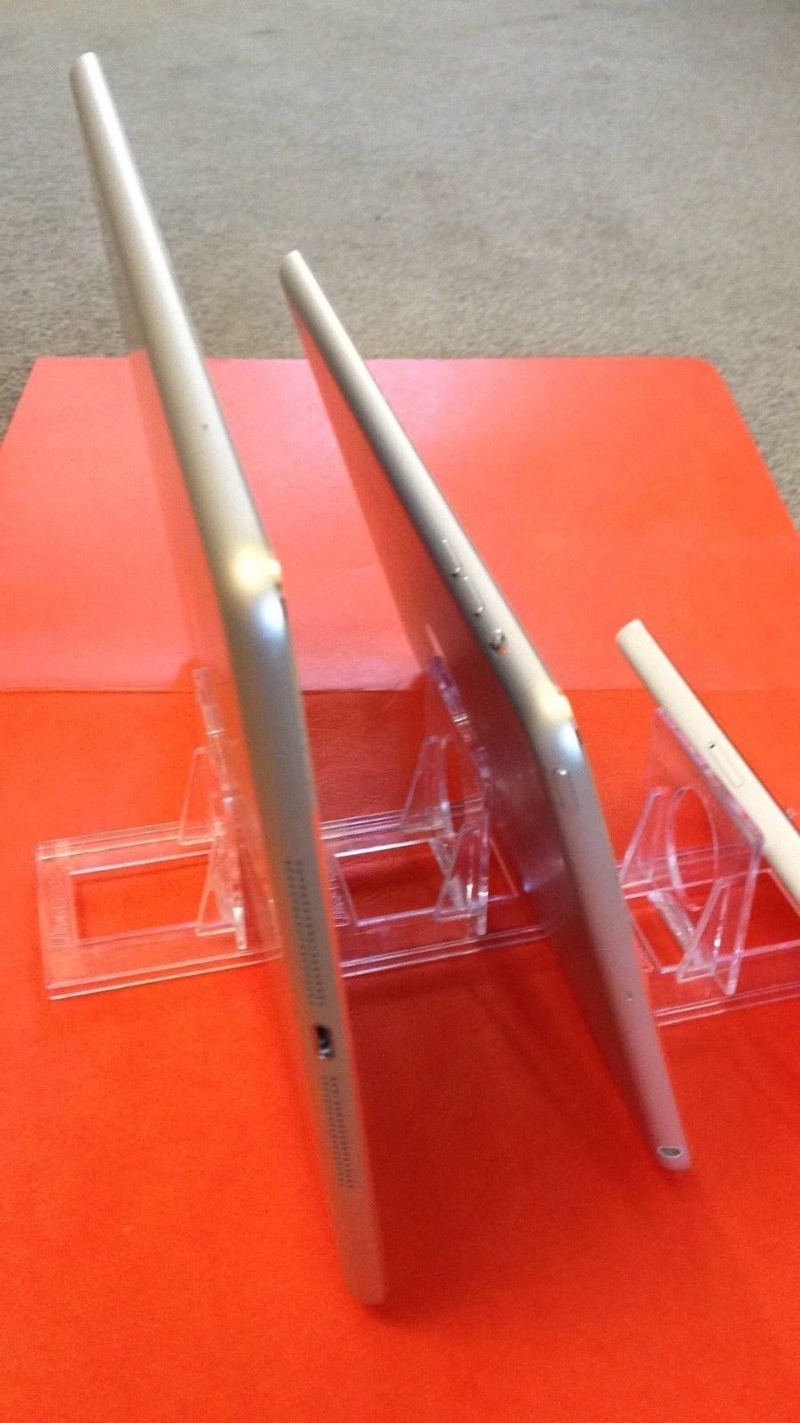iPad Tablet Kindle Cell Phone iPhone Adjustable Display Stand Clear Acrylic
