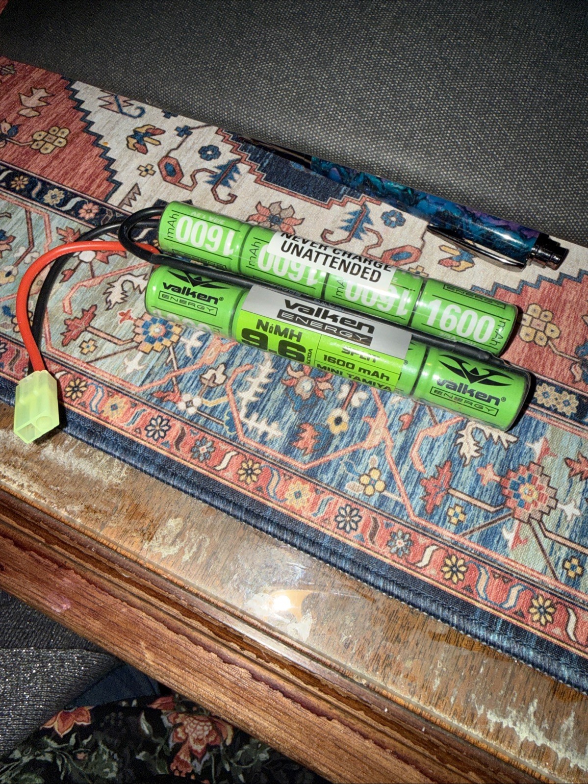 NEW Valken Energy 9.6V NiMH 1600mAH Nunchuck Airsoft Battery (48108)