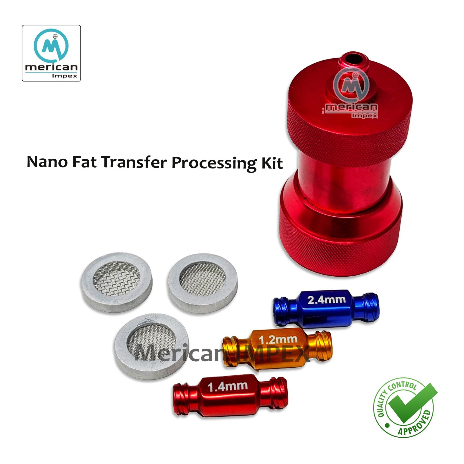 Nano Fat Transfer Processing Set Grafting Instruments Kit with Adapters Filters