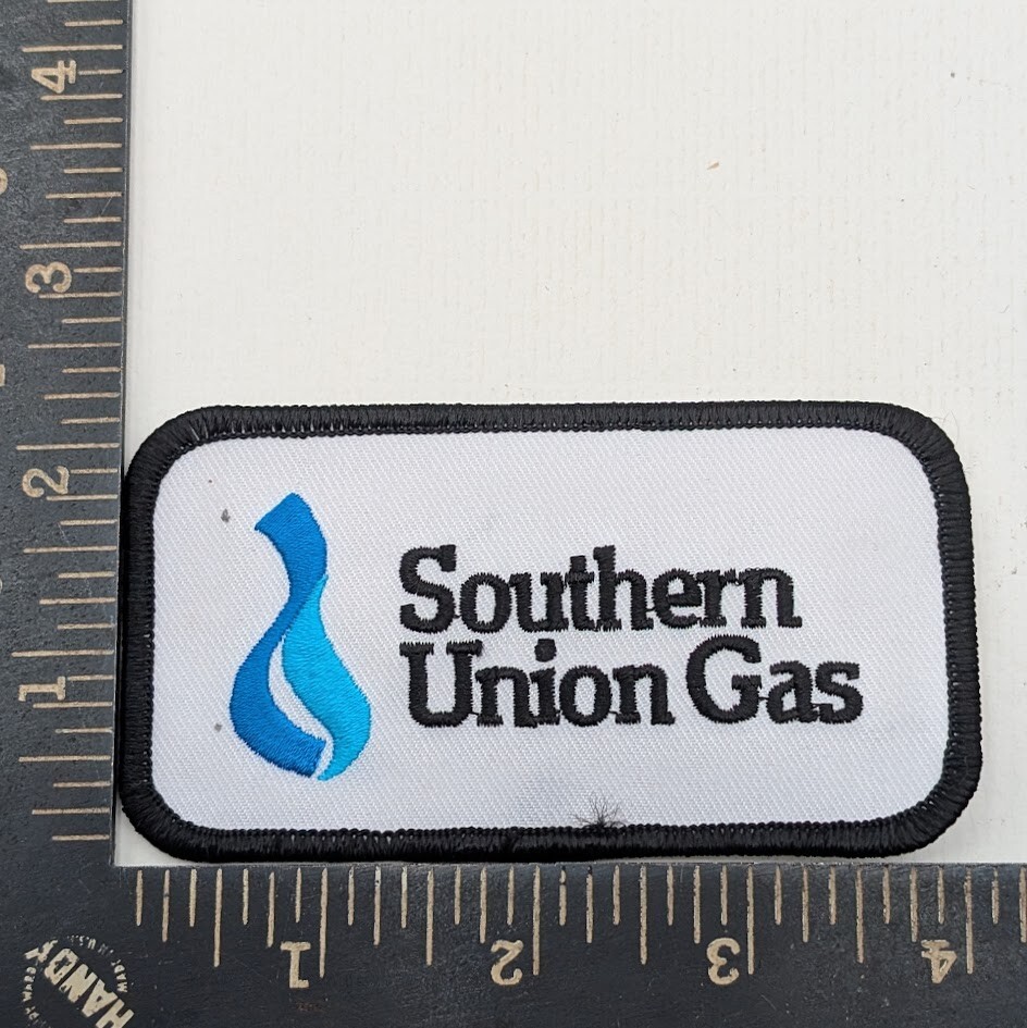 Southern Union Gas Patch Blue Flame Logo Utility Company Work Uniform Badge