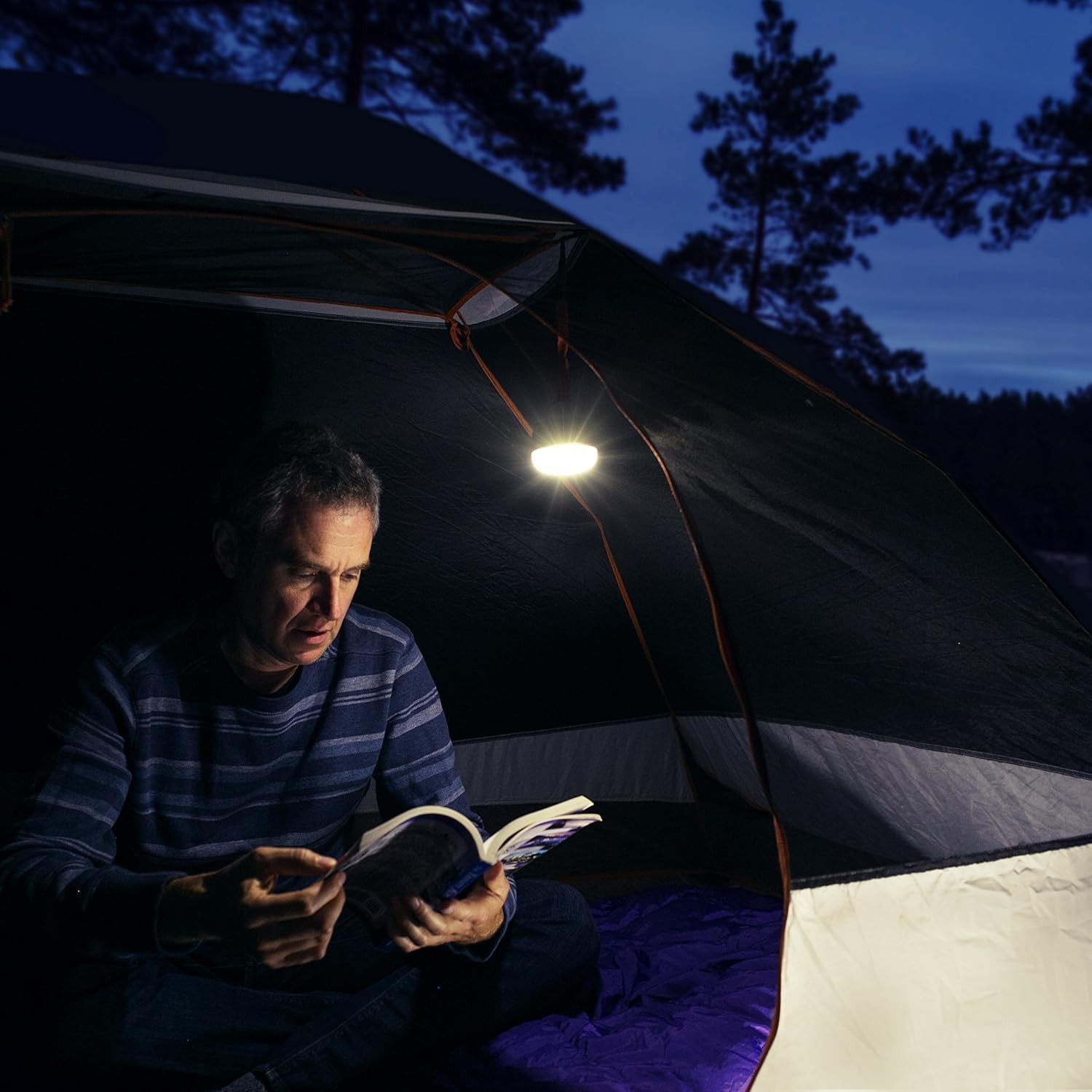 Wagan LED Camping Lantern Flashlight Dome Light for Hiking Emergency