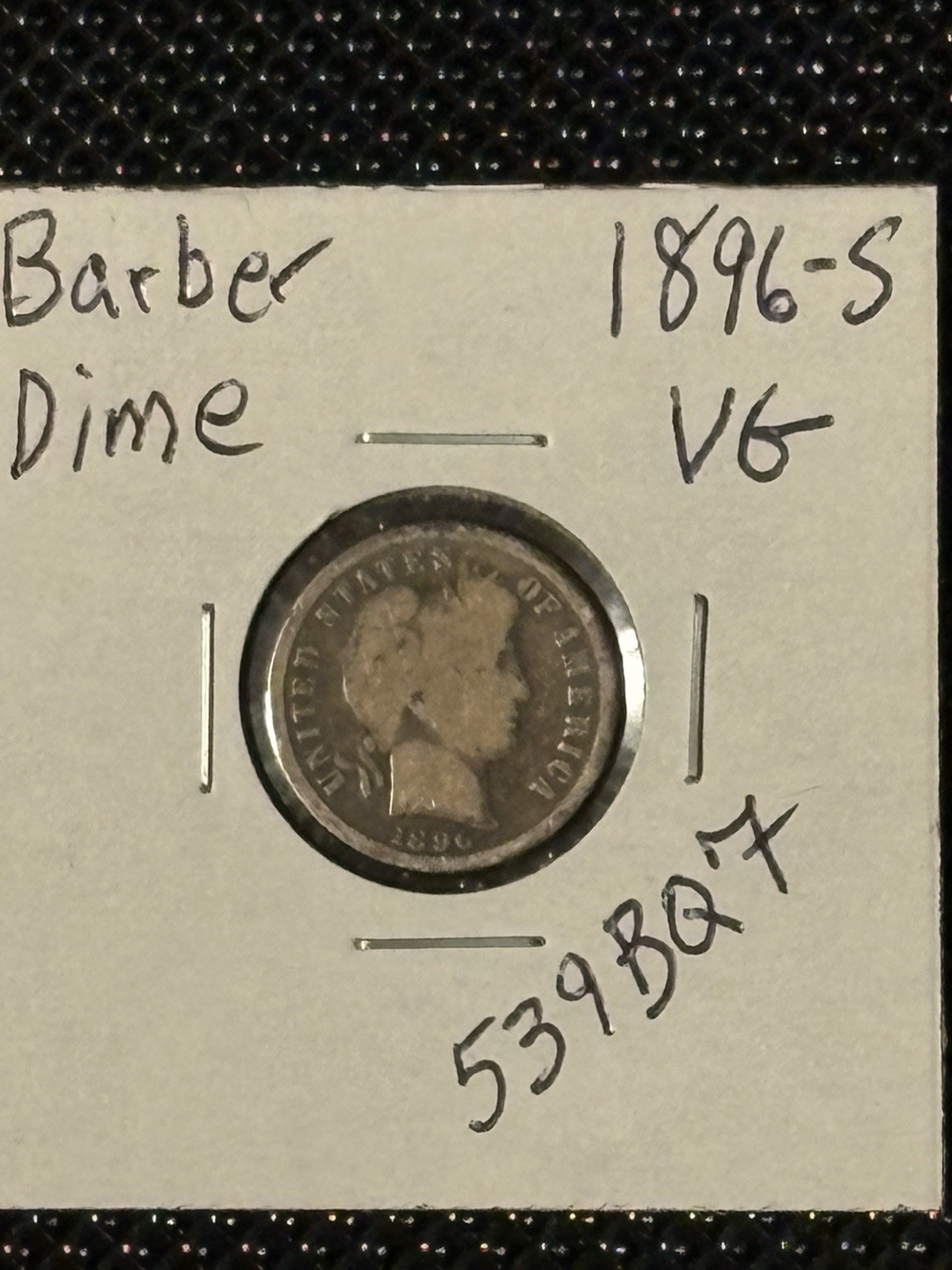 1896-S Barber Dime **Very Tough KEY DATE**
