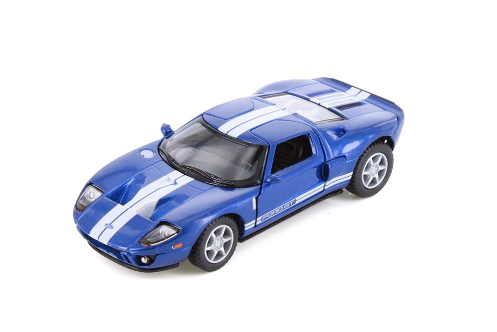 Kinsmart 5" 2006 Ford GT  1/36 SCALE DIECAST MODEL CARS BLUE 5092D