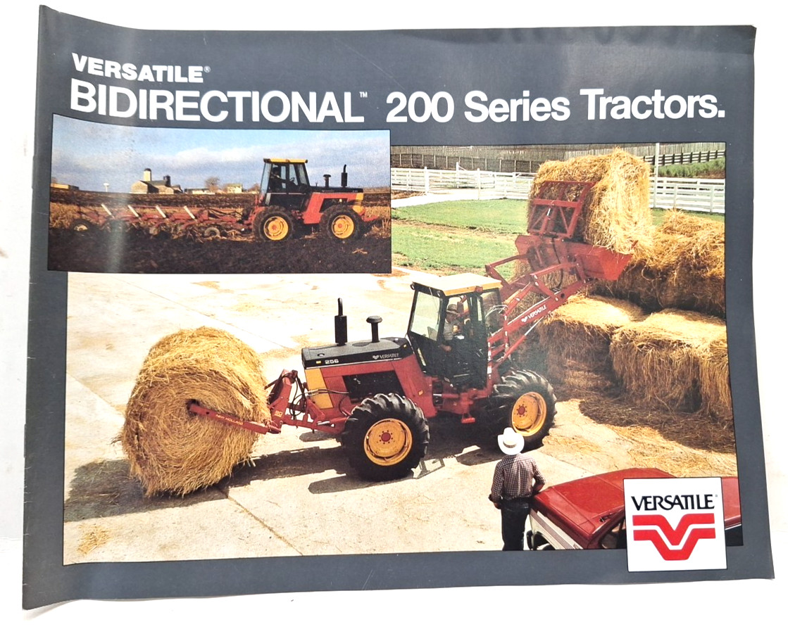 USED VERSATILE BIDIRECTIONAL 200 SERIES TRACTORS SALES BROCHURE VER-162-0465-28