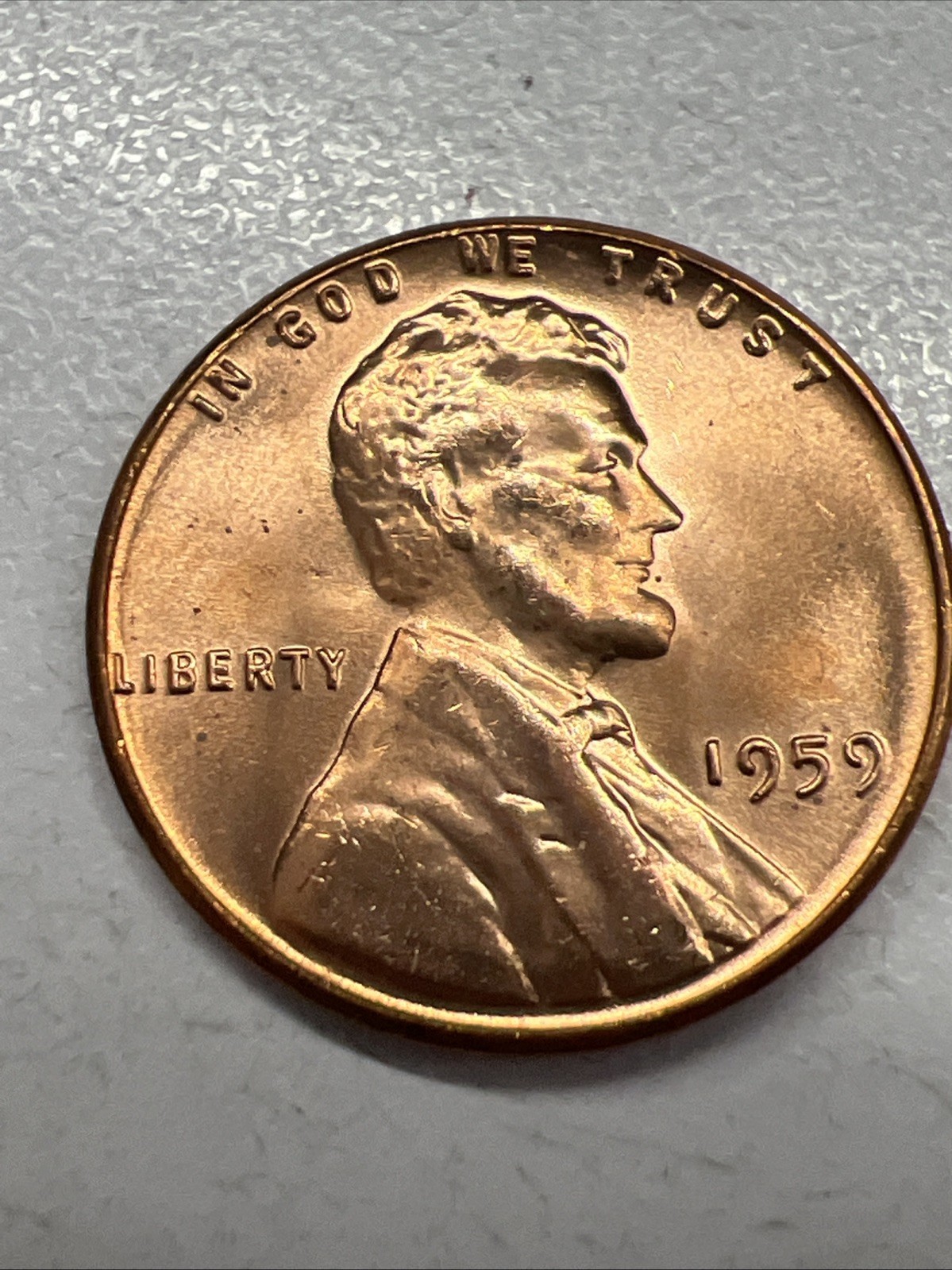 1959 Uncirculated Brown Lincoln Memorial Cent Penny (B)  Free Shipping