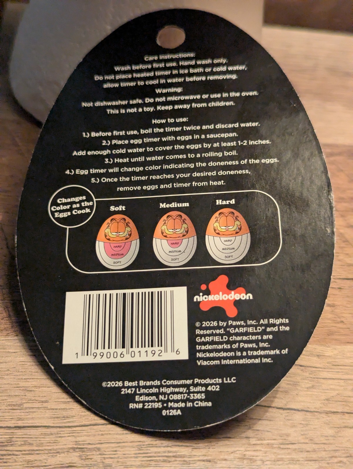 Garfield Egg Timer New