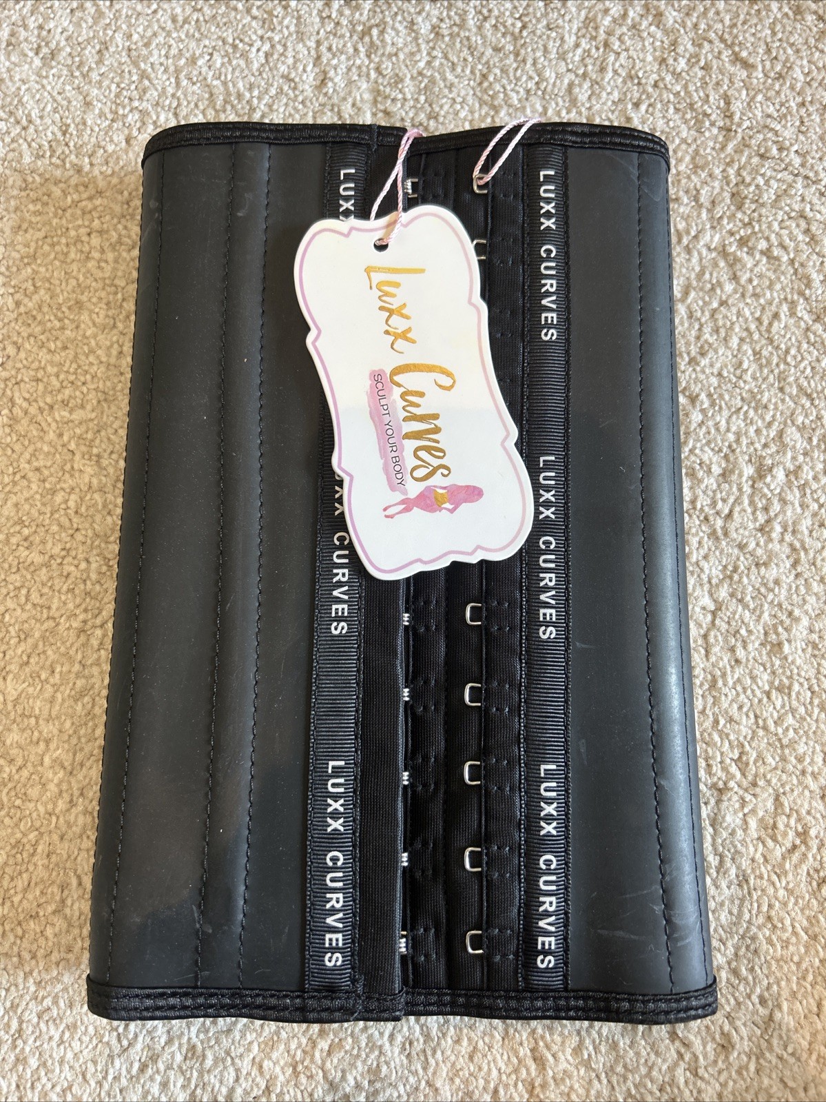 Brand New Luxx Curves 25 Steel Bones Waist Trainer Size XL short torso