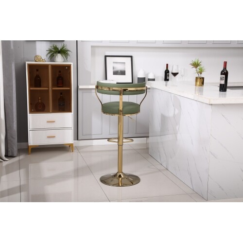 Counter Height Bar Stools with Full Back-Swivel Bar Chairs for Island Kitchen