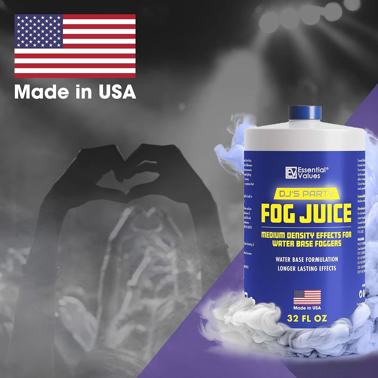 Essential Values Fog Machine Liquid - 32 fl oz - Extra High Density
