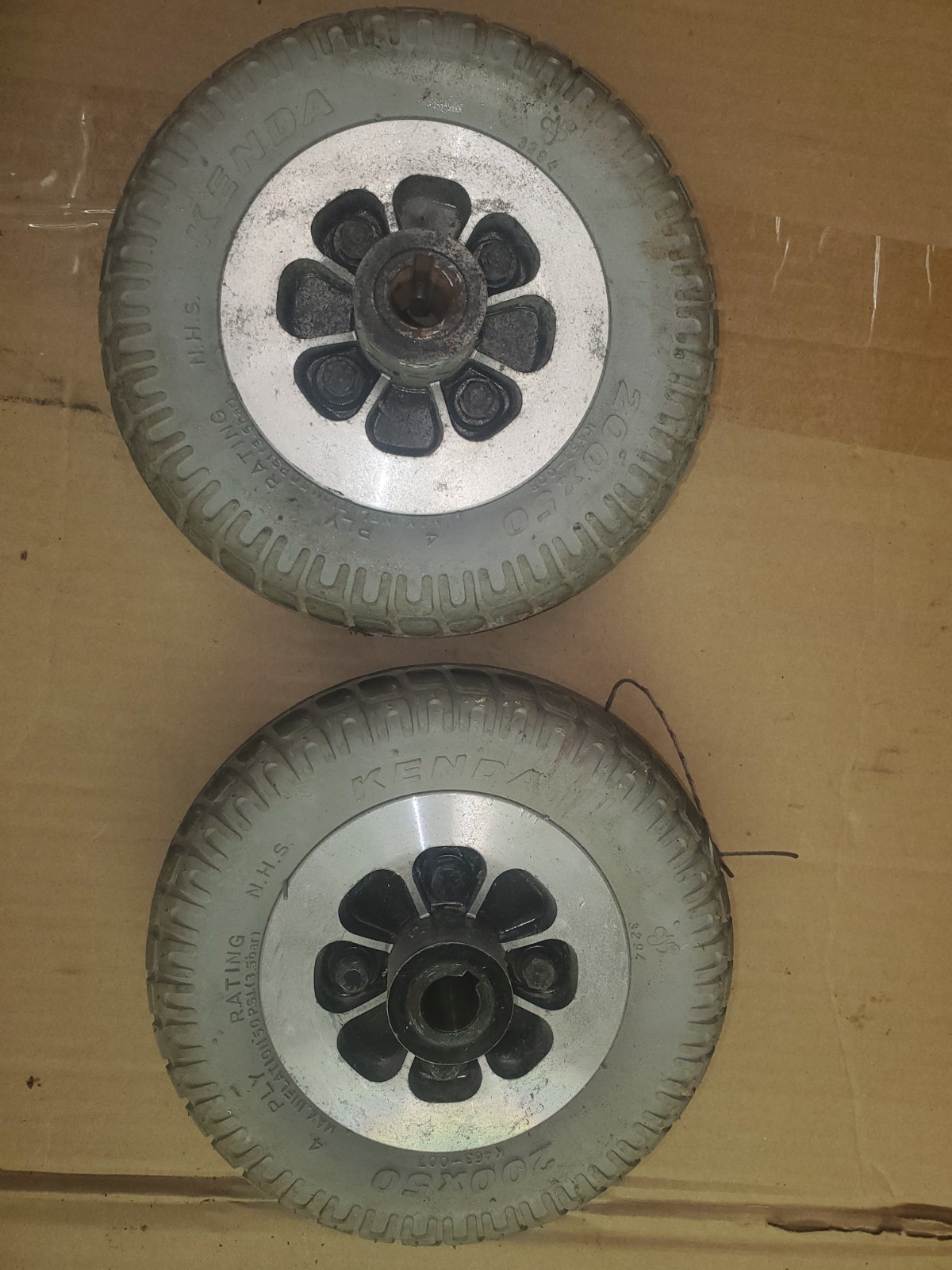 Mobility Scooter Rear Wheel Set 200x50. Sold As A Pair. (2).