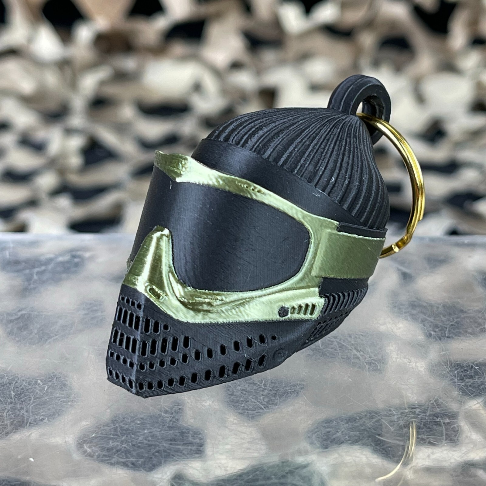 NEW Paintball DNA JT Flex Mask Keychain - Pearl Olive
