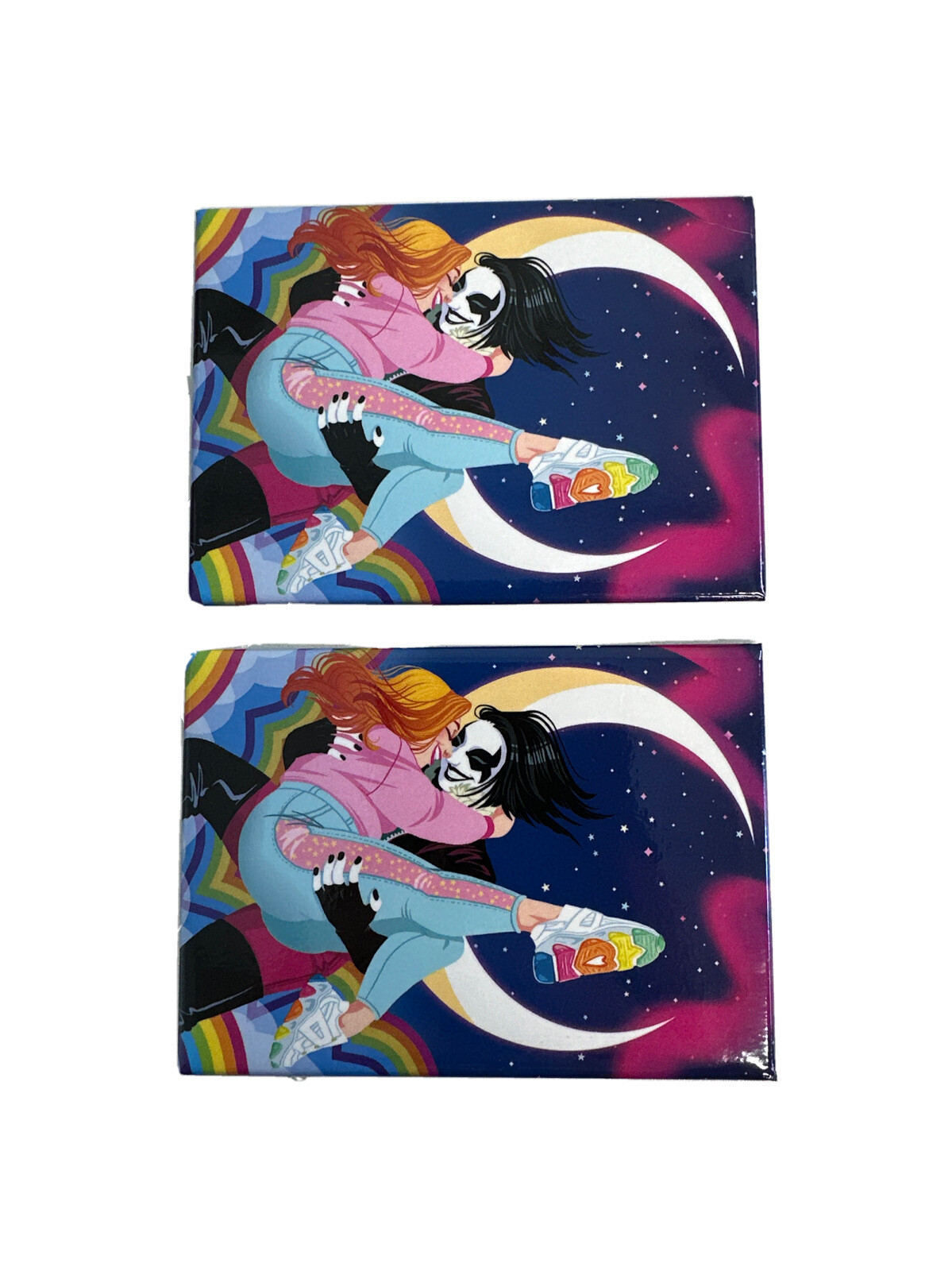 DC Comics Crush and Lobo Comic Book Variant Comic Art Refrigerator Magnet 2-PACK