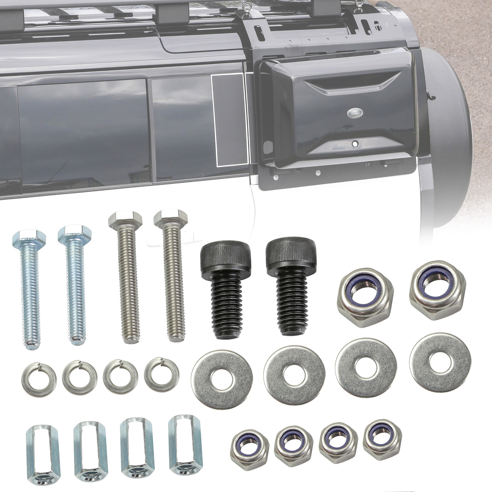 Fixing kit Lunch Gear Side Box to Molle Plate for New Defender 2020+ Mount LEFT