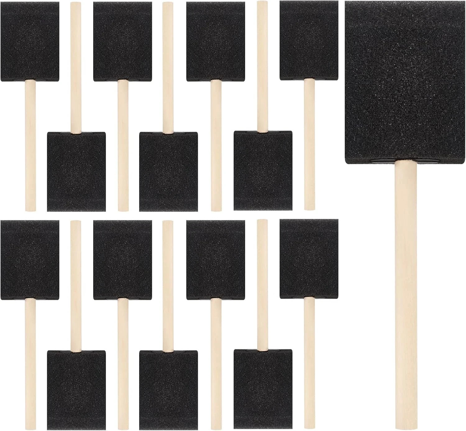 NEW 20 Pack 2 Inch Foam Paint Brush Set Utility Sponge For Paint Varnish Crafts