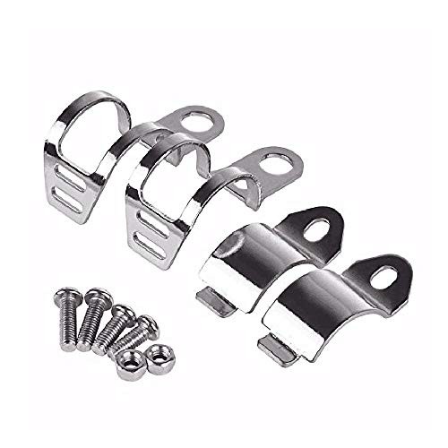 1pair Metal Motorcycle Modified Turn Signal Light Indicator Mount Bracket White