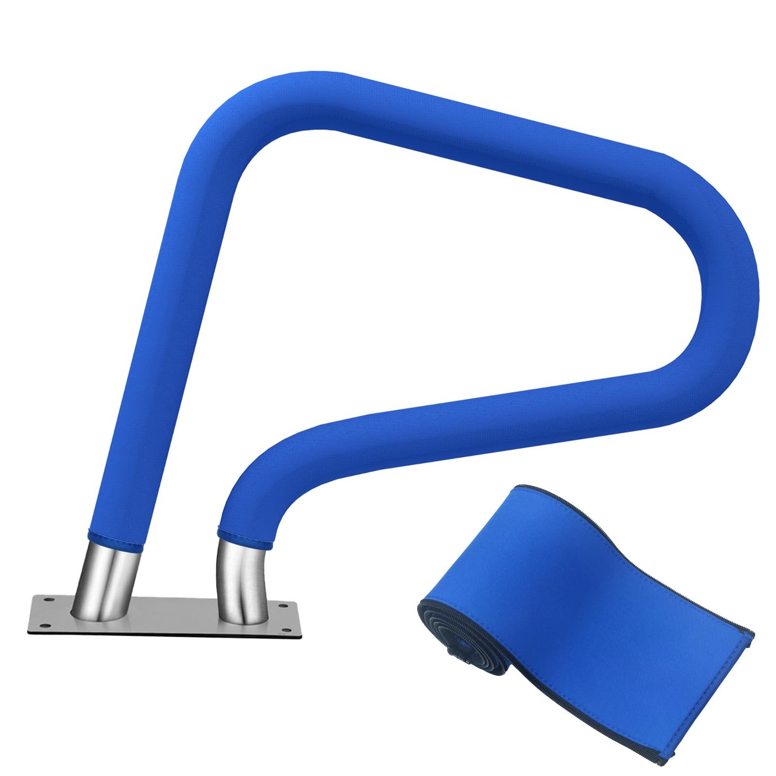 KETNET Pool Handrail Covers with Zippers for Inground Swimming 8ft-1pc, Blue
