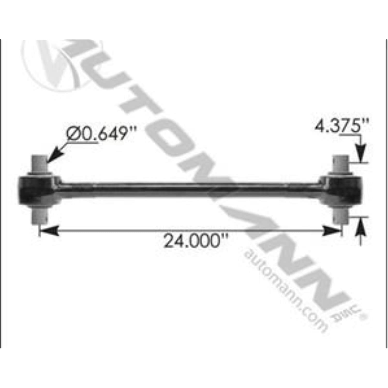 TMR67, TORQUE ROD 24" - KENWORTH