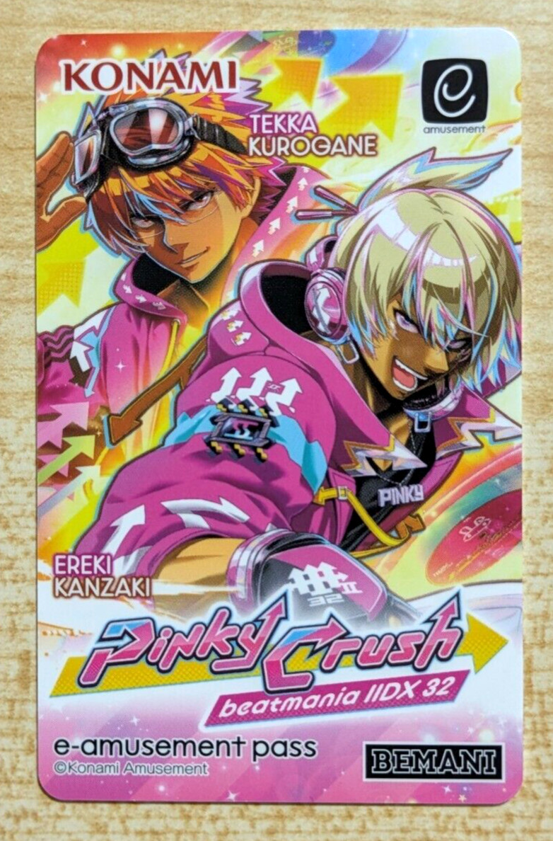 NEW Konami e-AMUSEMENT PASS Card beatmania IIDX 32 Pinky Crush Amusement IC
