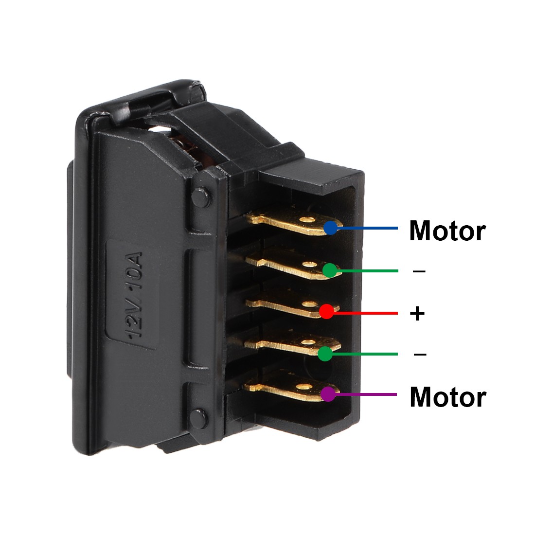 Universal 5 Pin Car Window Switch Car Control Rocker Switch Master DC 12V 1pcs