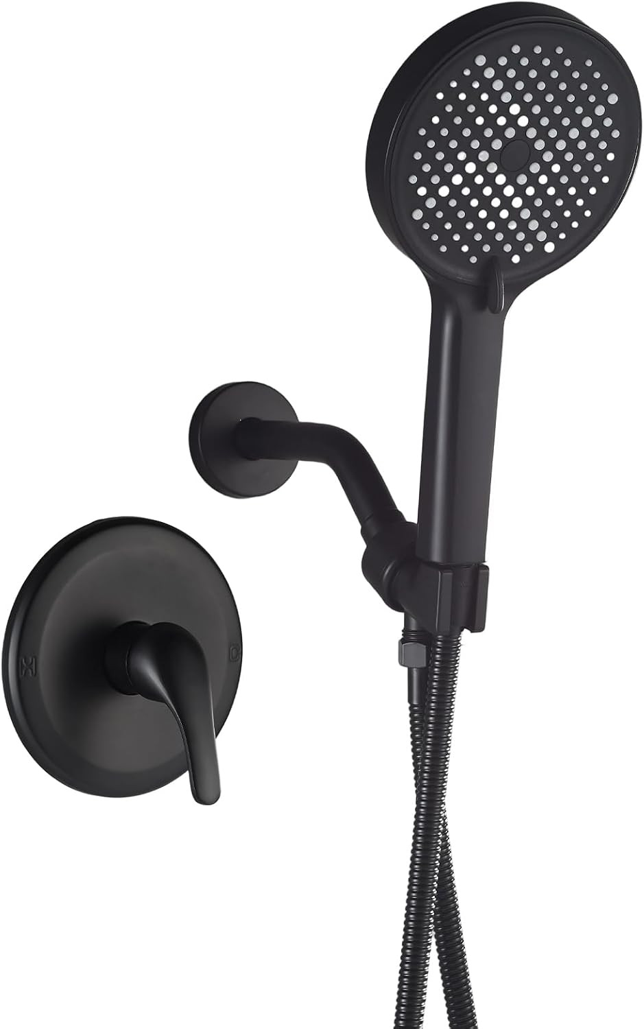 Modern Shower Head and Faucet Set Complete with Valve Shower Fixtures with 5.1 I