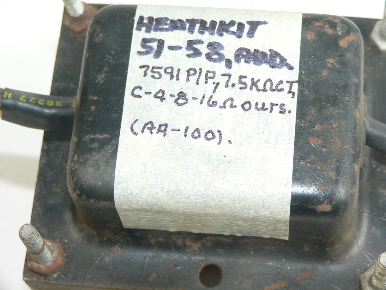 1 Heathkit 51-58 Output Transformer--Tests good-AA100