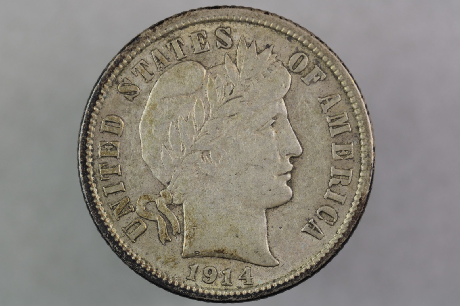 1914-D Barber Dime VF+ nice. Offering combined shipping.