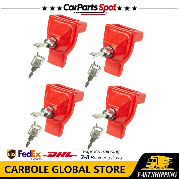 4Pcs Glad Hand Locks-Iron Air Brake Security Locks For Trucks Tractor Trailers